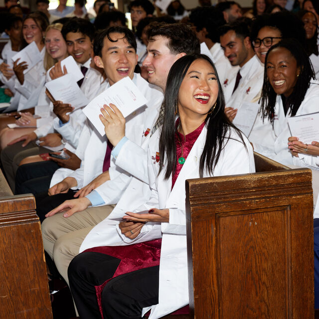 Pritzker medical students at the annual white coat ceremony