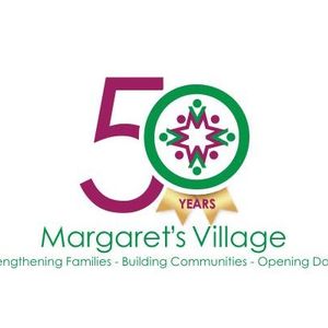 Margaret&#039;s Village organization logo celebrating 50 years